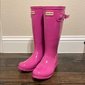 Hunter Pink Rain Boots
